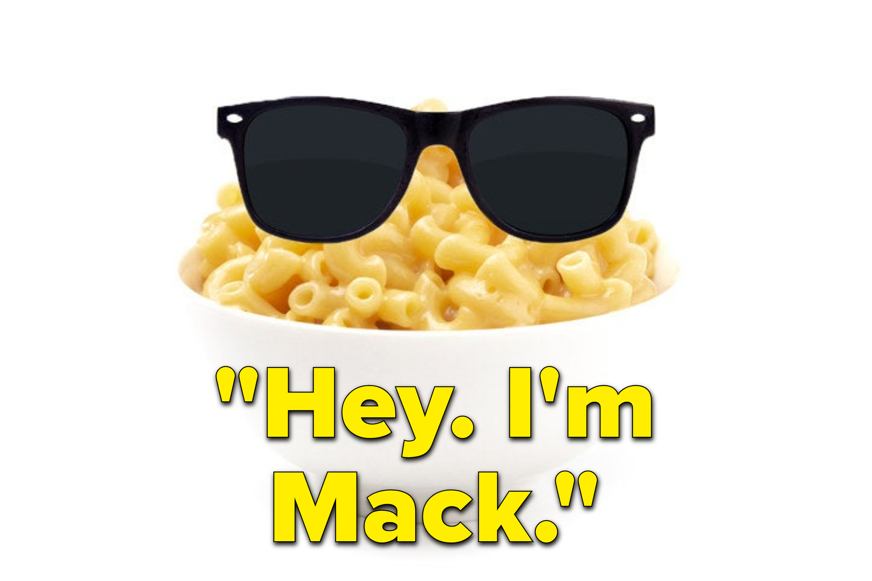 cheese with sunglasses on