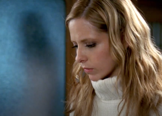 Sarah Michelle Gellar as Karen Davis in the movie "The Grudge."