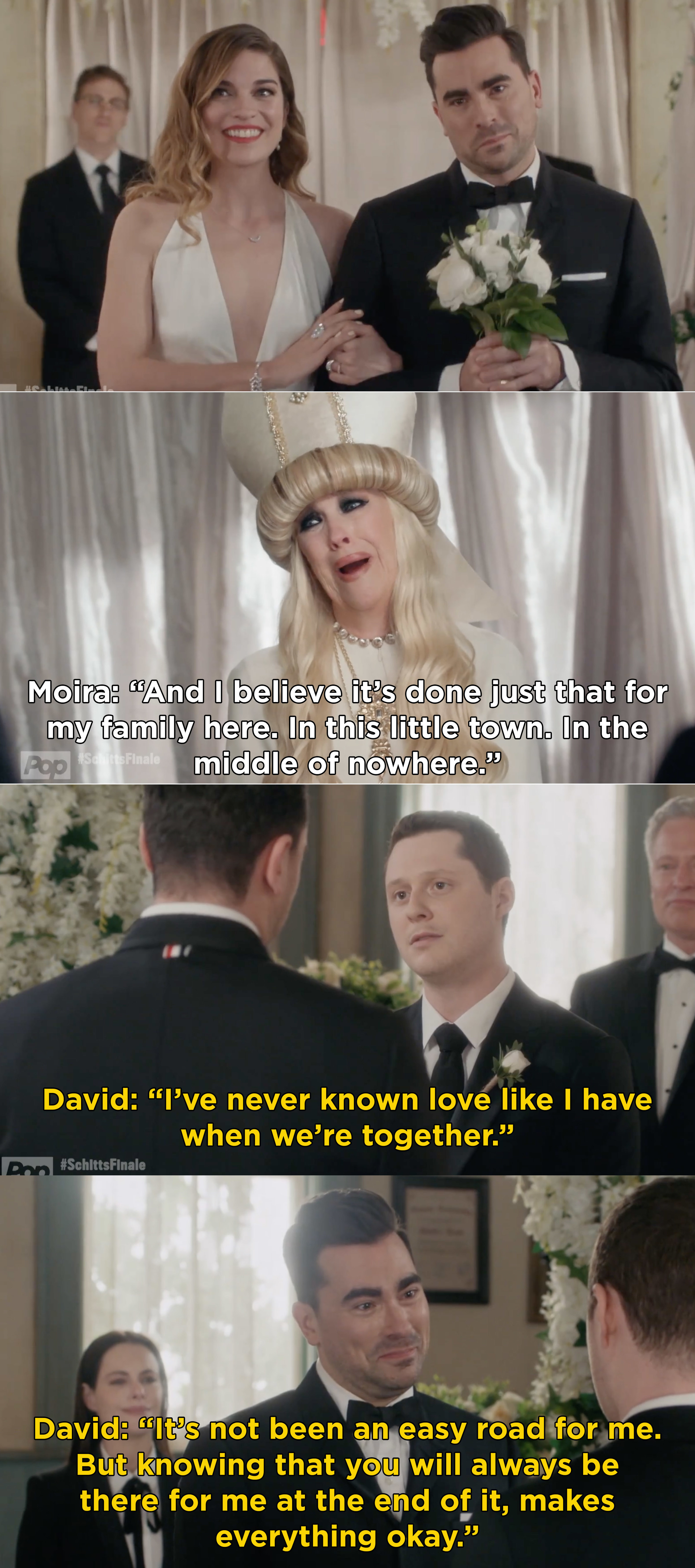 David saying his vows to Patrick