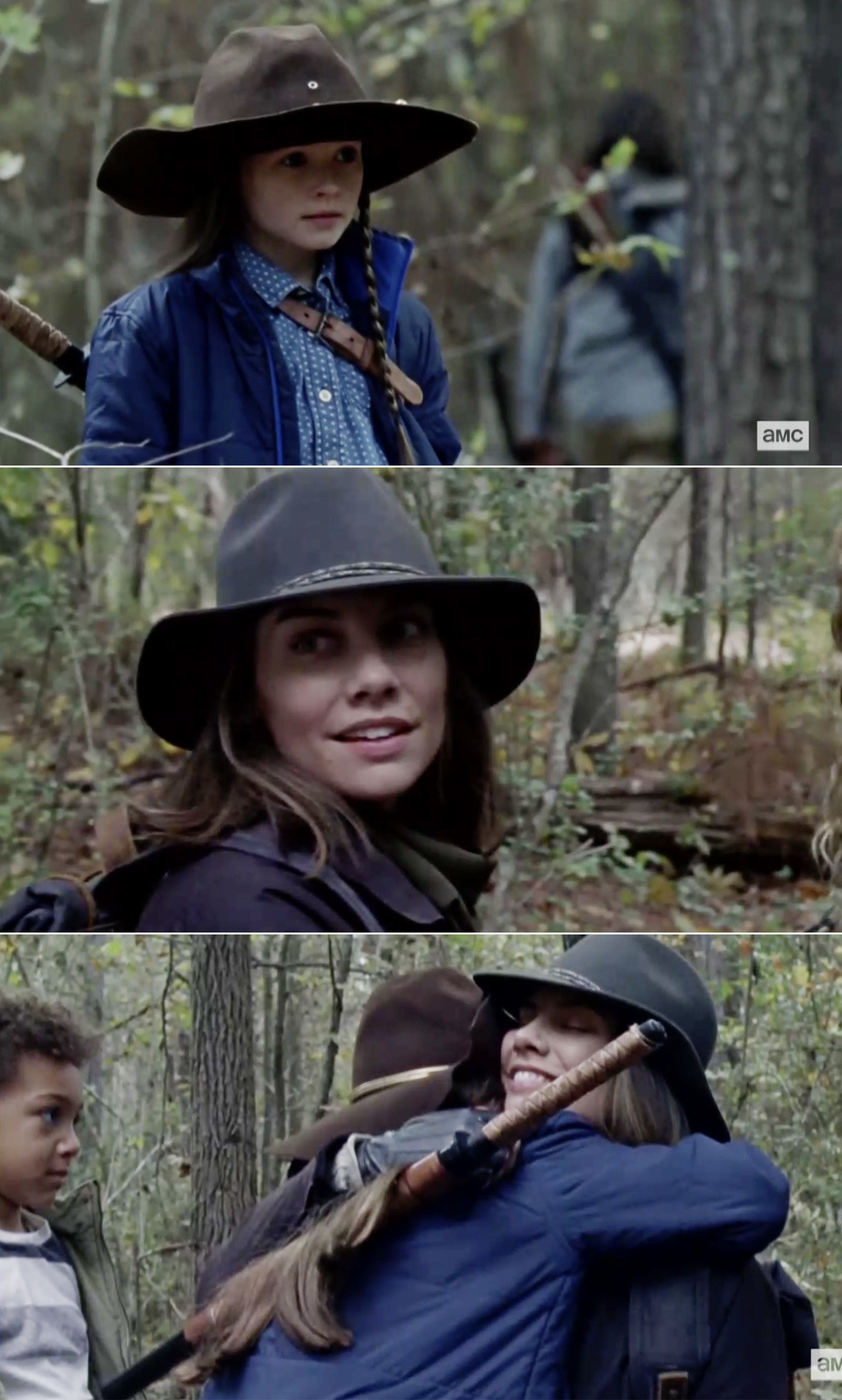 Maggie and Judith hugging