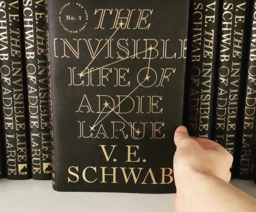 person holding the book which features a constellation on the cover