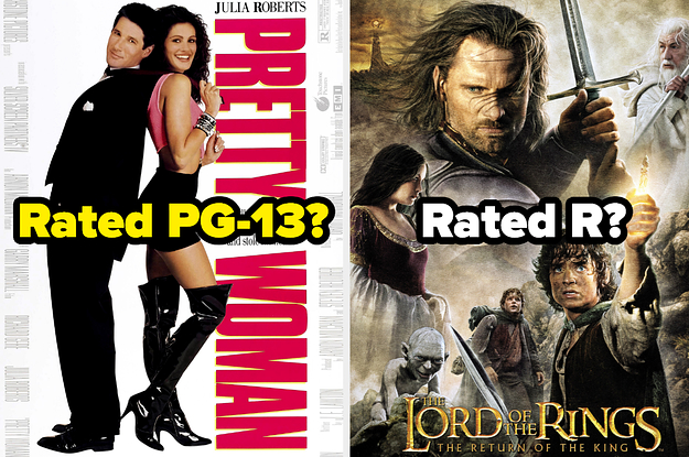 Can You Remember If These Movies Were Rated Pg 13 Or Rated R Behi