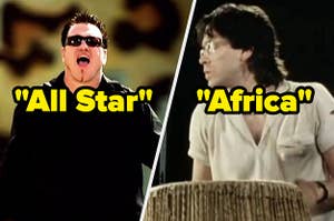 Screenshots from the All Star and Africa music videos