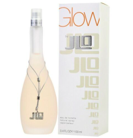 the glow bottle with a jlo charm on it