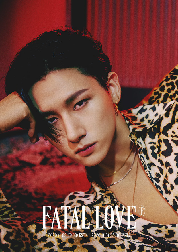 I.M wears a leopard print silk shirt