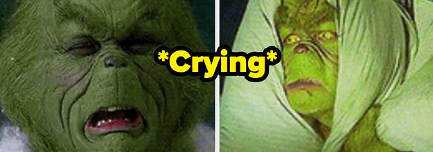 Jim Carey as The Grinch in the movie 