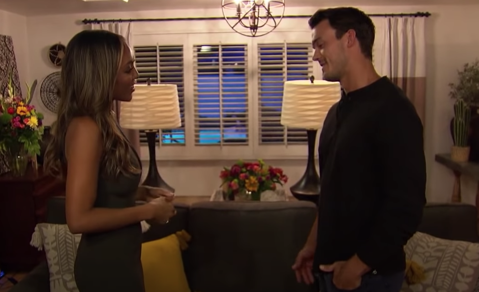 Tayshia talking to Ben after he left last episode 