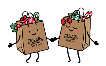 Two shopping bags trading presents