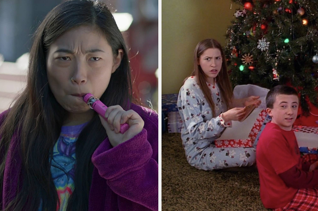 On the left, Awkwafina is Nora From Queens, and on the right, The Middle