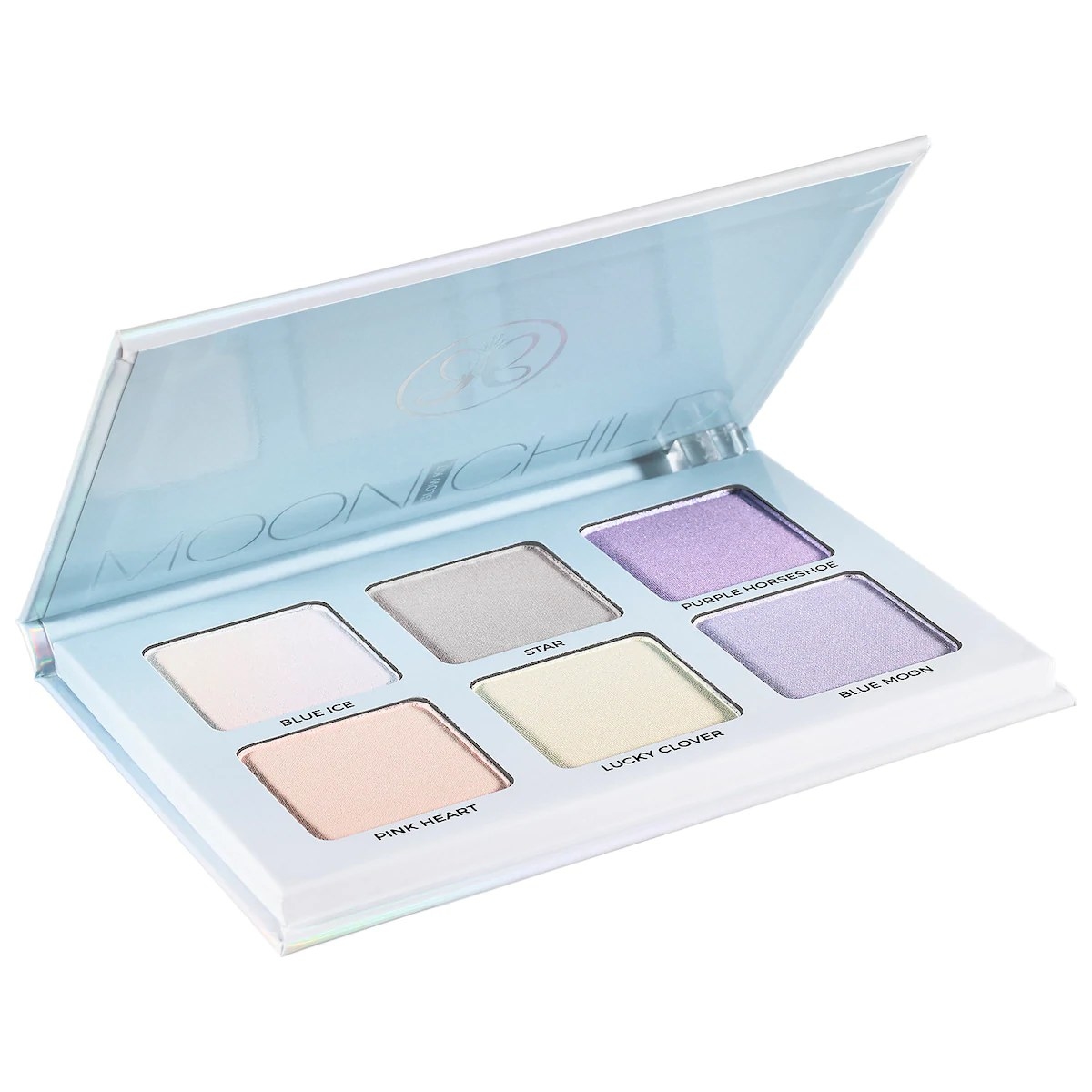 The glow kit with six pastel highlighter shades