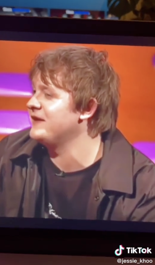 Screenshot of Lewis Capaldi.