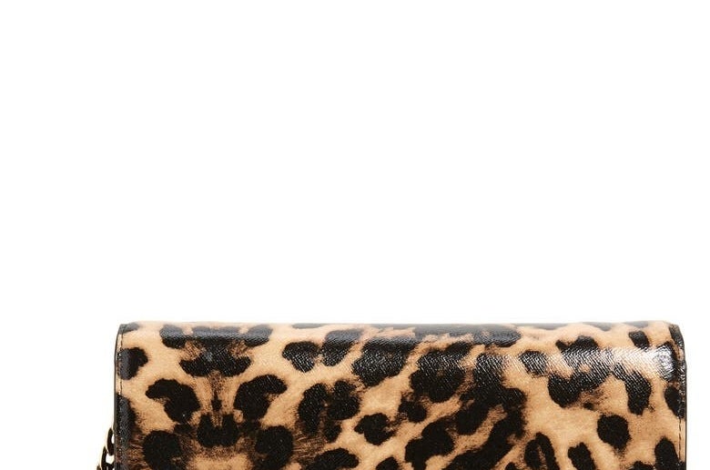 The leopard-print bag