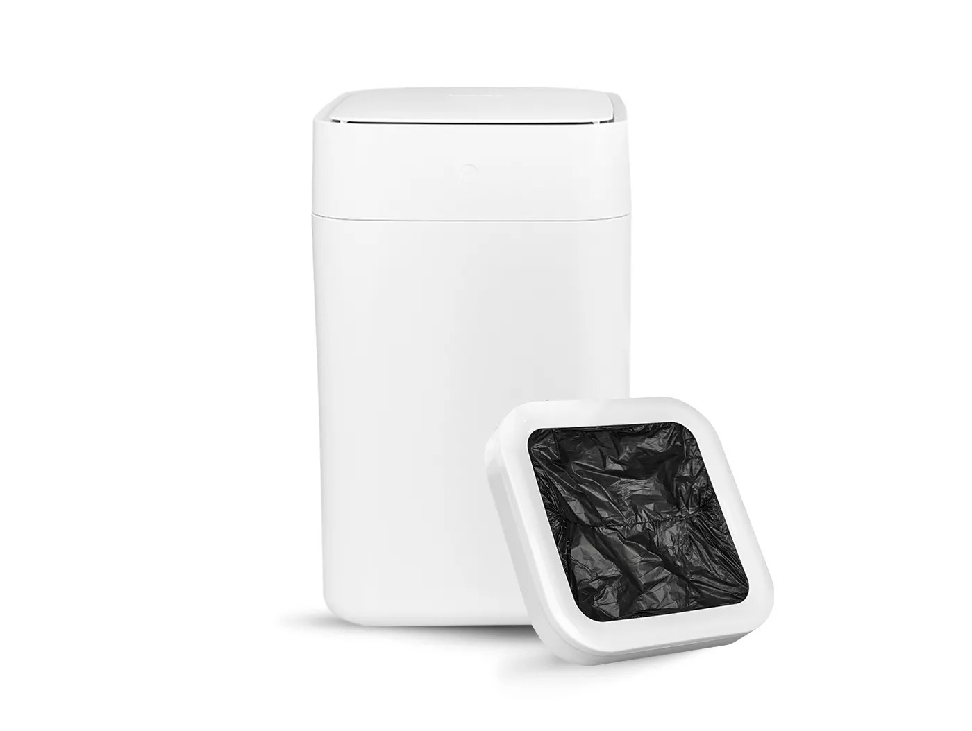 The white trash can