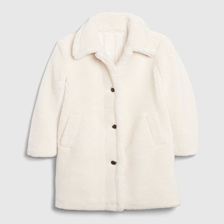 the plush white coat