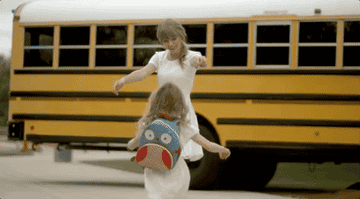 a gif of taylor swift in the everything has changed music video