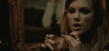 a gif of taylor swift in the end game music video