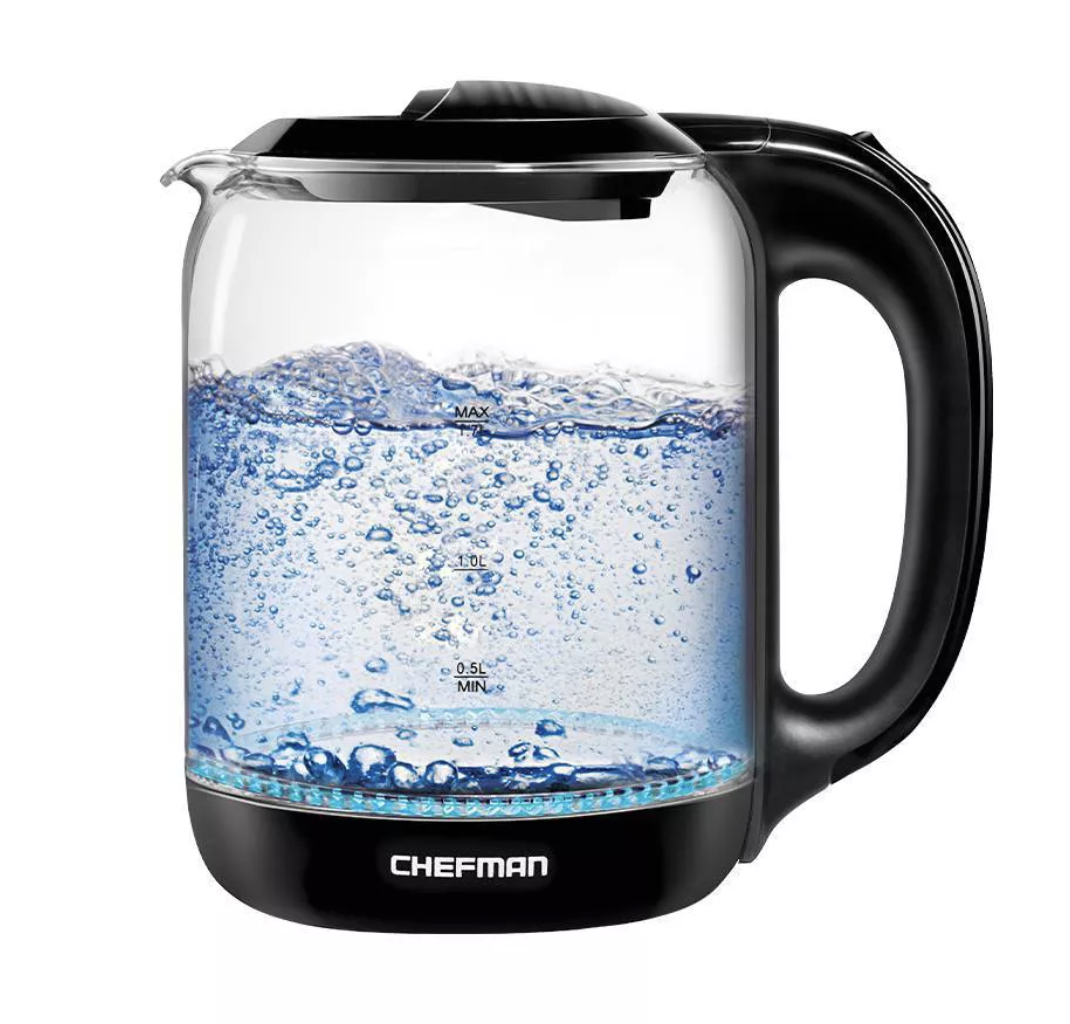 The kettle with black accents 