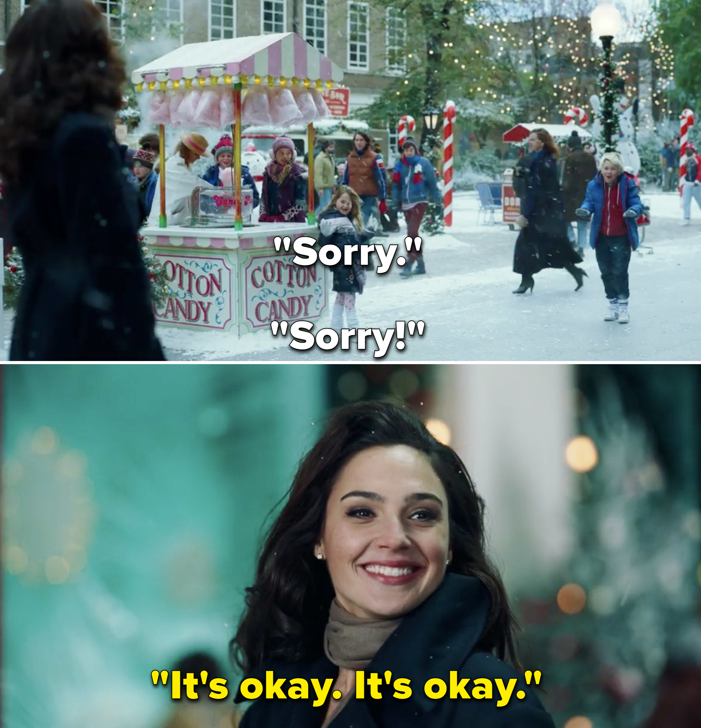 Alma and Asa saying &quot;Sorry&quot; and Diana saying, &quot;It&#x27;s okay. It&#x27;s okay&quot;