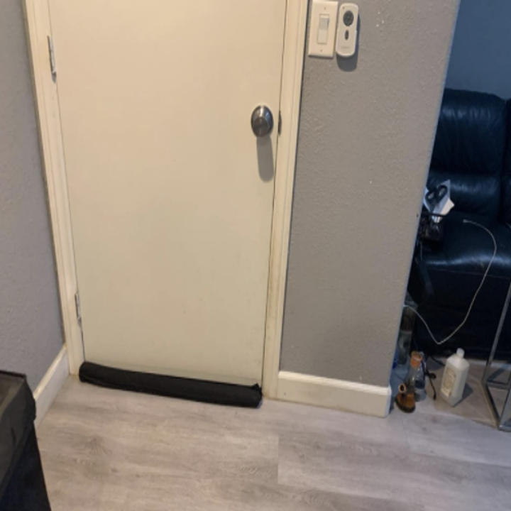 Reviewer door with product in use on the bottom