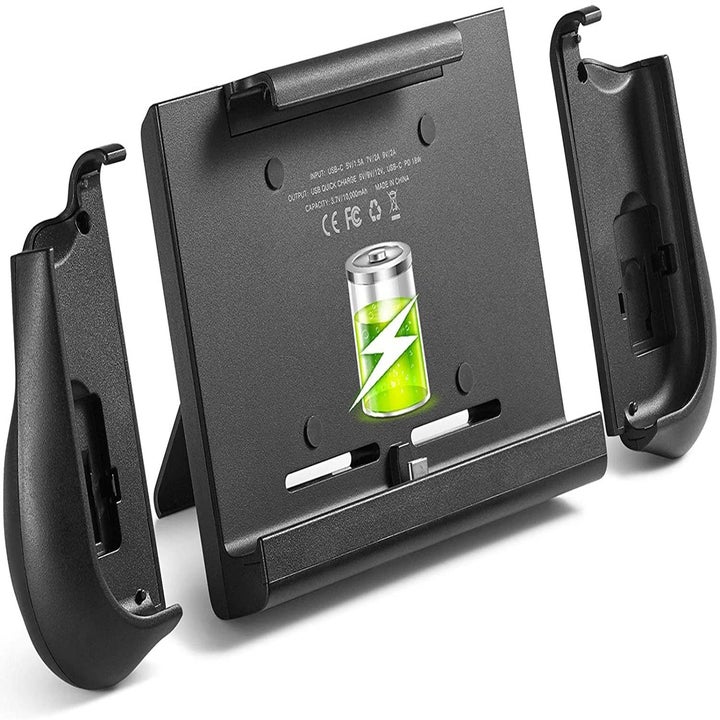 Nintendo Switch charging case with three separate parts