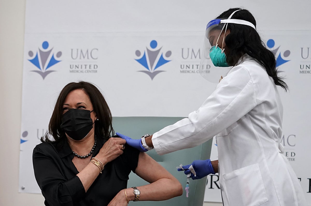 Kamala Harris Receives Coronavirus Vaccine
