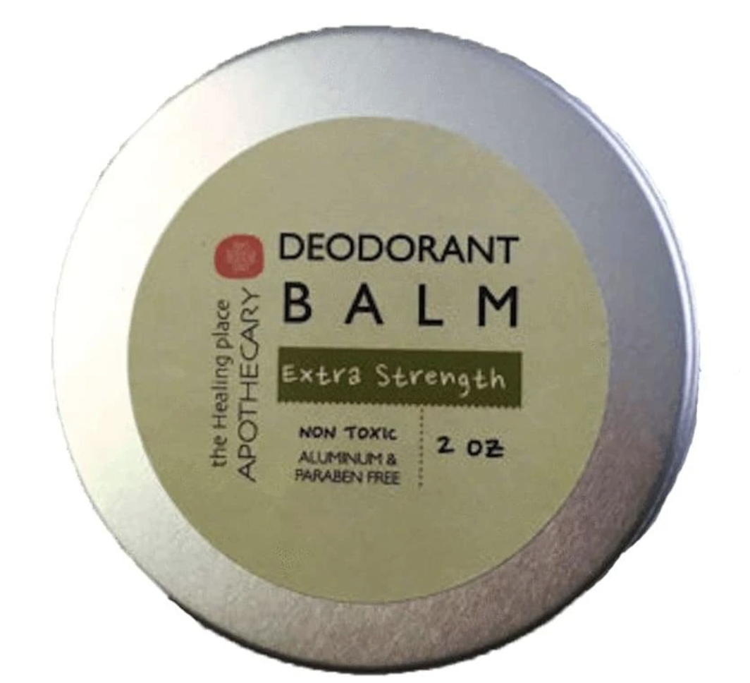 two ounce round container of deodorant balm 