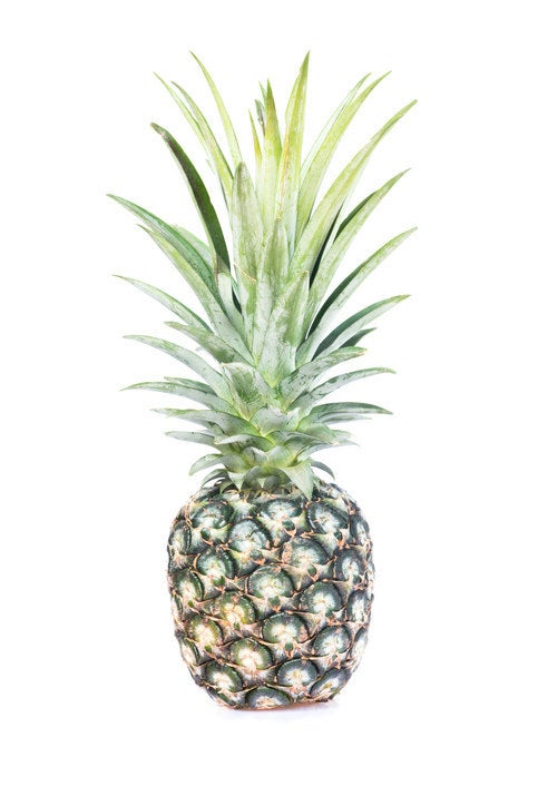 An unripe pineapple 