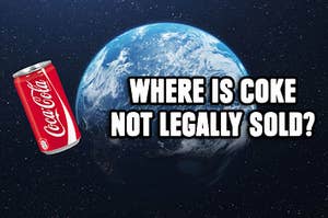 A coke can floating in Earth's orbit