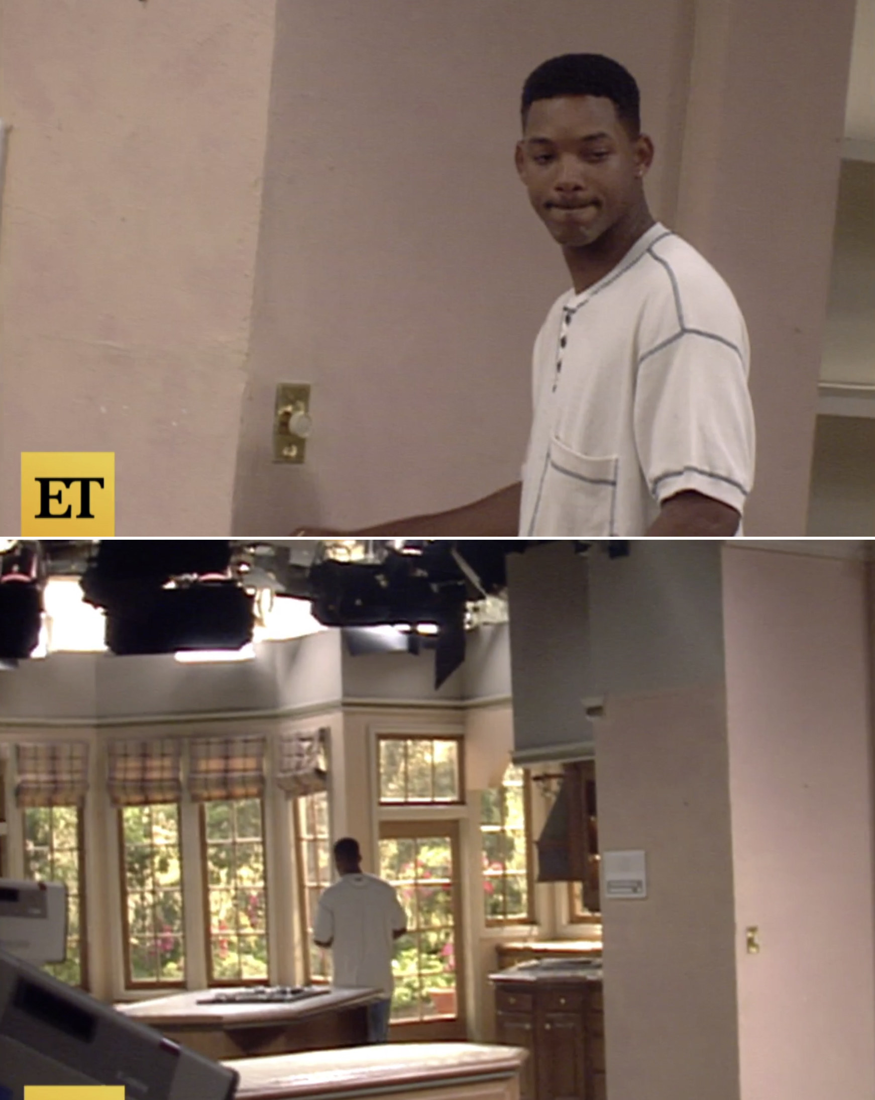 Will Smith filming the series finale of The Fresh Prince of Bel-Air and the moment when Will shuts off the lights in the living room