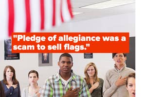 Pledge of allegiance was a scam to sell flags