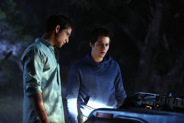 Tyler Posey and Dylan O&#x27;Brien as Scott and Stiles