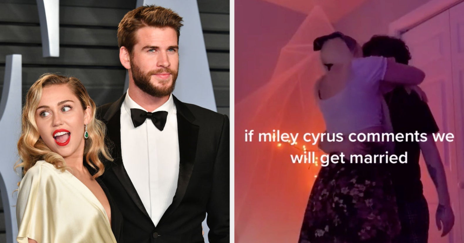 Miley Cyrus Jokes About Liam Hemsworth Marriage On TikTok