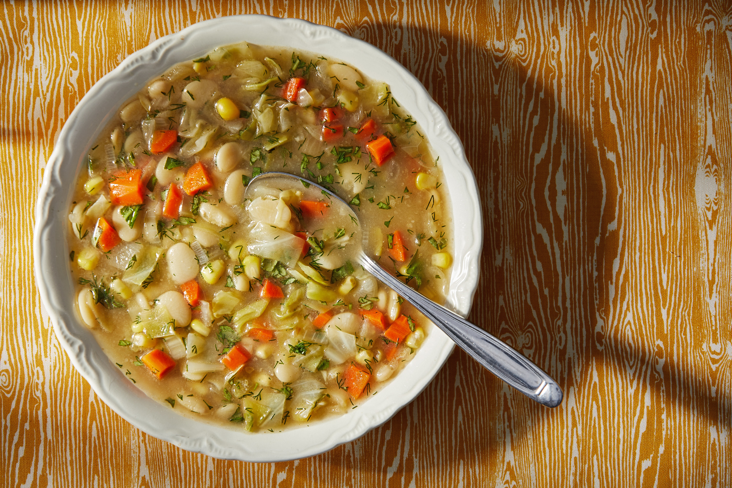 A bowl of bean soup