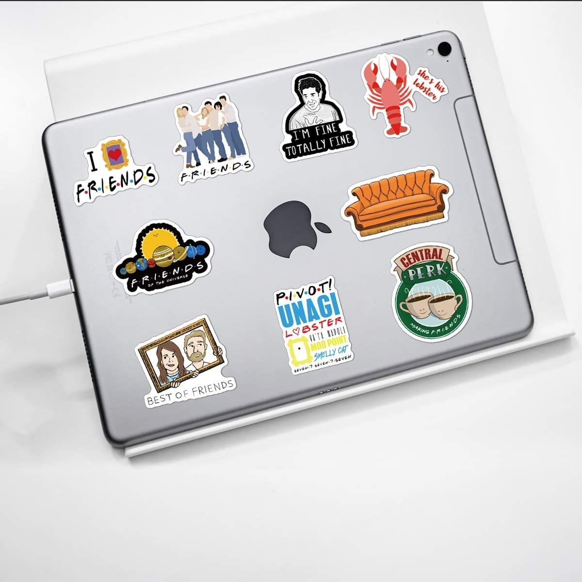 various stickers on an ipad with popular sayings from the show like she&#x27;s his lobster