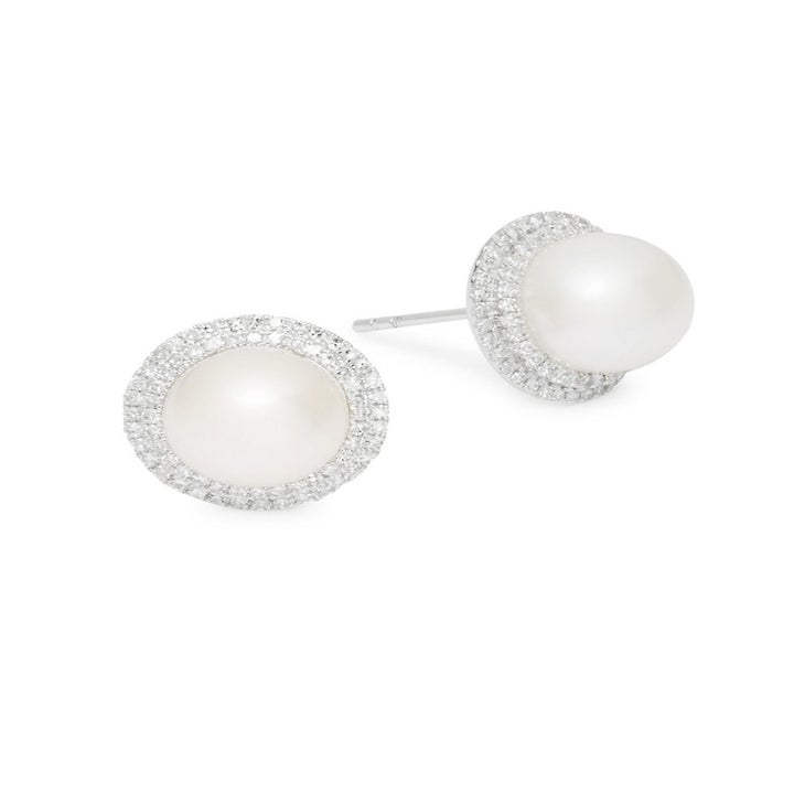 pearl earrings with diamond jackets