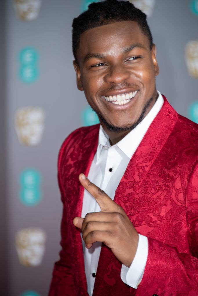 John Boyega attends the EE British Academy Film Awards 2020 at Royal Albert Hall