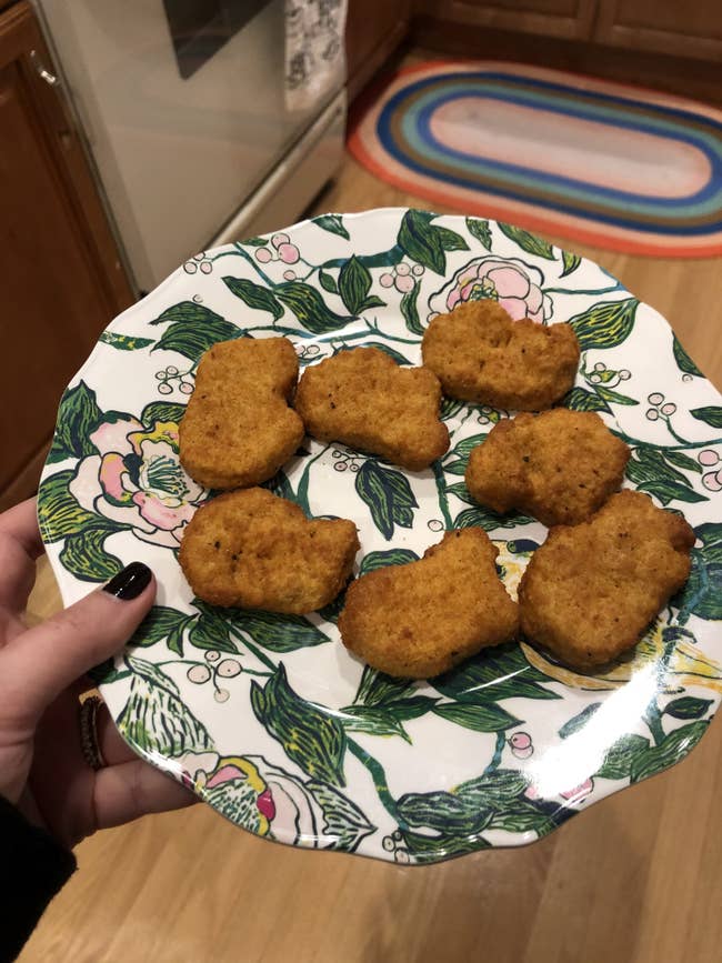 A plate of the nuggets
