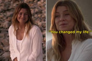 Meredith from Grey's Anatomy on the beach