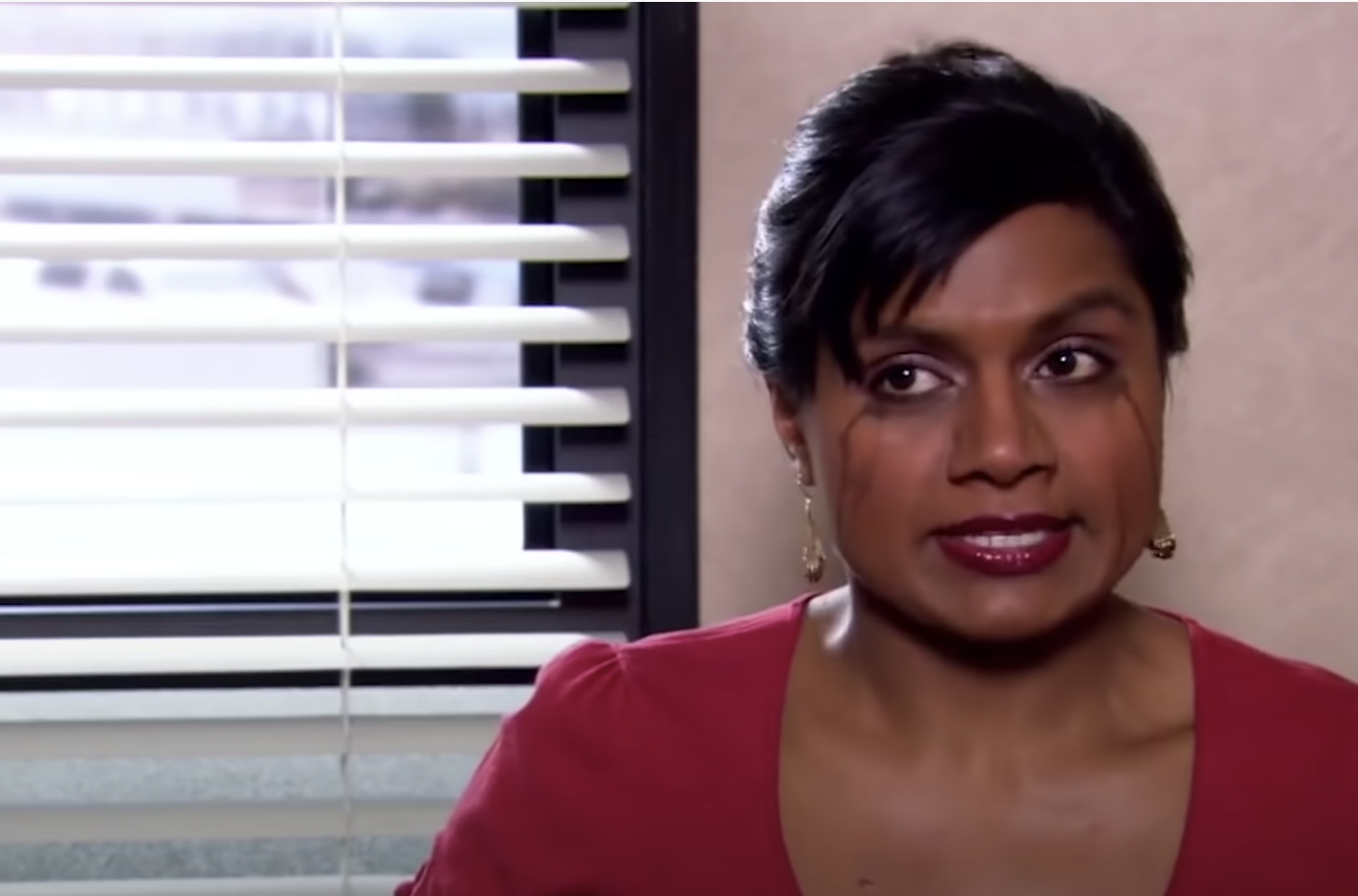 Mindy crying in an episode of &quot;The Office&quot;