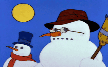 Snowmen in &quot;The Simpsons&quot; melt in the sun from the heat