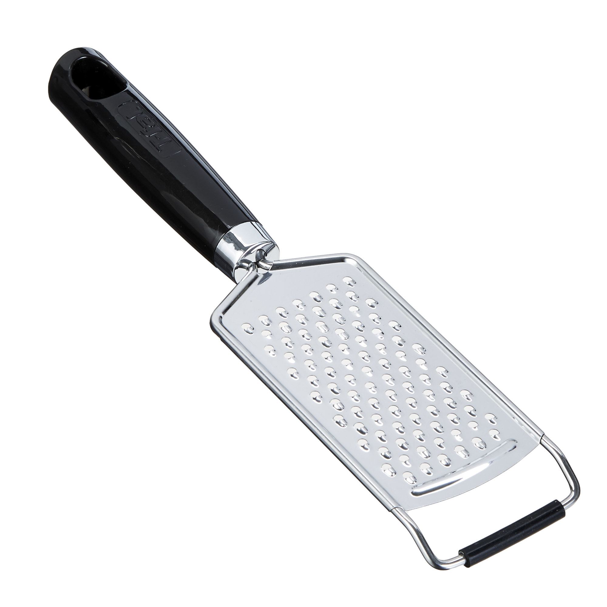 The silver and black grater