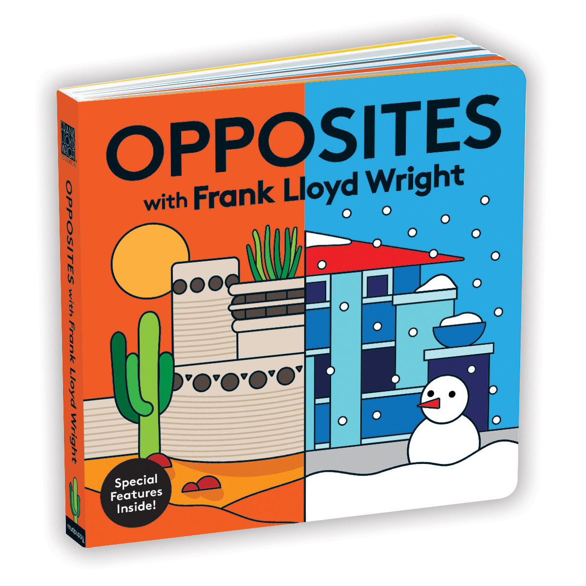 Opposites book with Frank Lloyd Wright