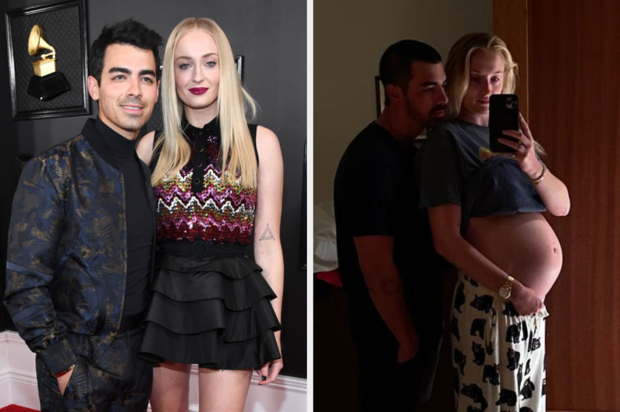 Sophie Turner & Joe Jonas Go for a Walk Amid Pandemic in LA: Photo 1293571, Joe Jonas, Pregnant Celebrities, Sophie Turner Pictures