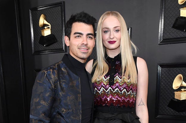 Joe Jonas and Sophie Turner on the red carpet