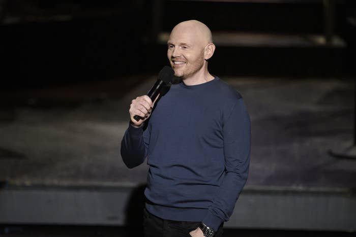 Bill Burr performing his monologue