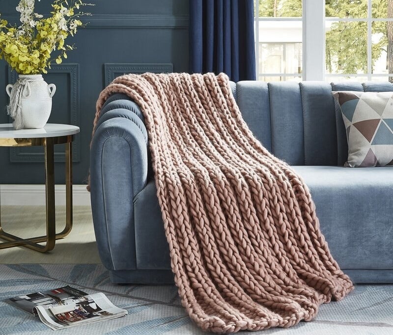 The blush throw blanket 