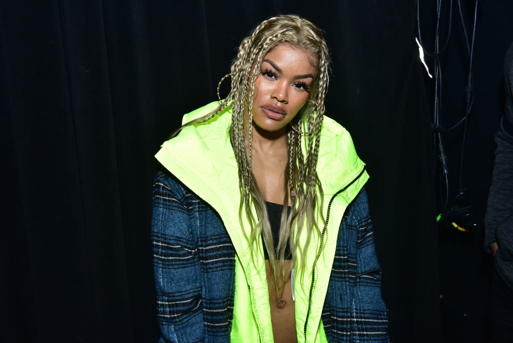 Teyana with blonde braids