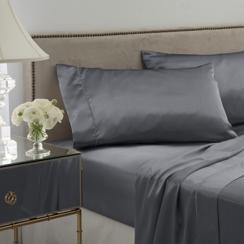 The gray satin sheets
