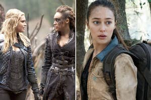 Clarke and Lexa and Alicia from "Fear the Walking Dead"