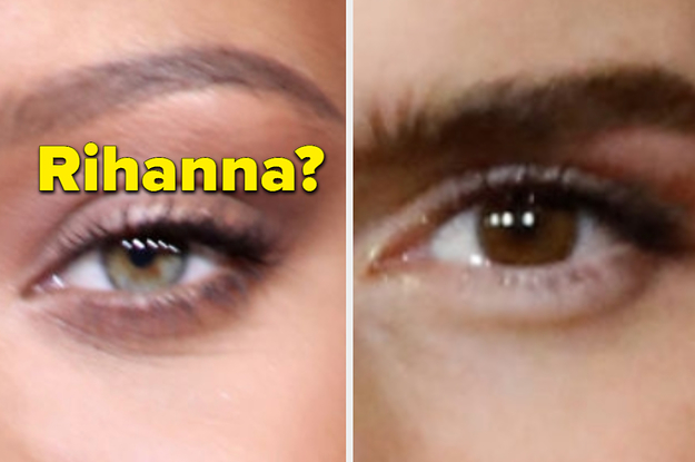 An eyebrow is zoomed in on the left and right with one labeled,